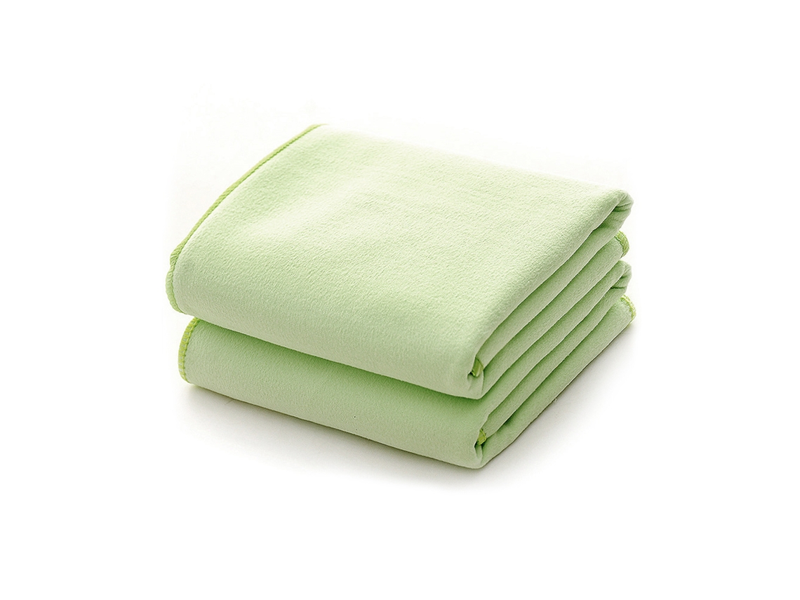Toalha Grande Super Absorvente Seca Rápido Verde Esportes Camping