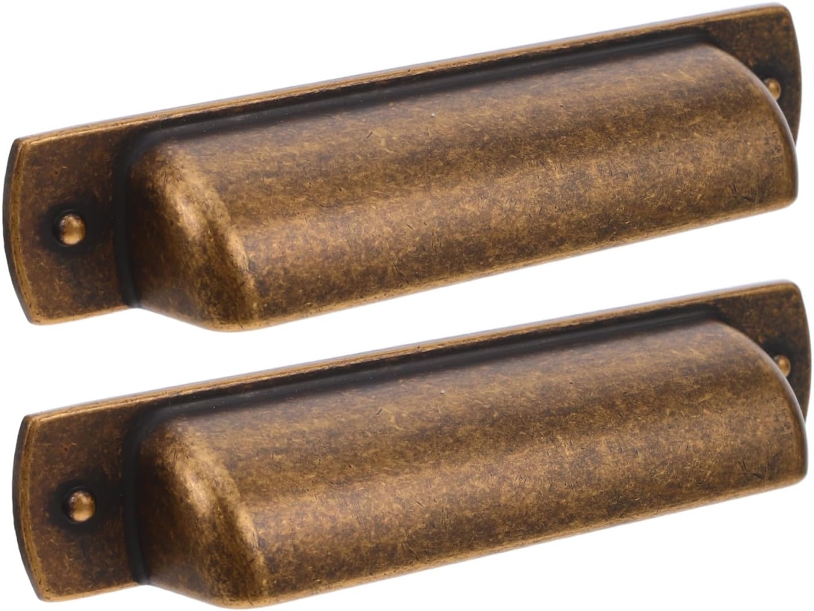 Conjunto De 2 Puxadores Vintage Em Liga Zinco Para Armários E Gavetas Da Healeved, Fácil Instalação E Design Durável