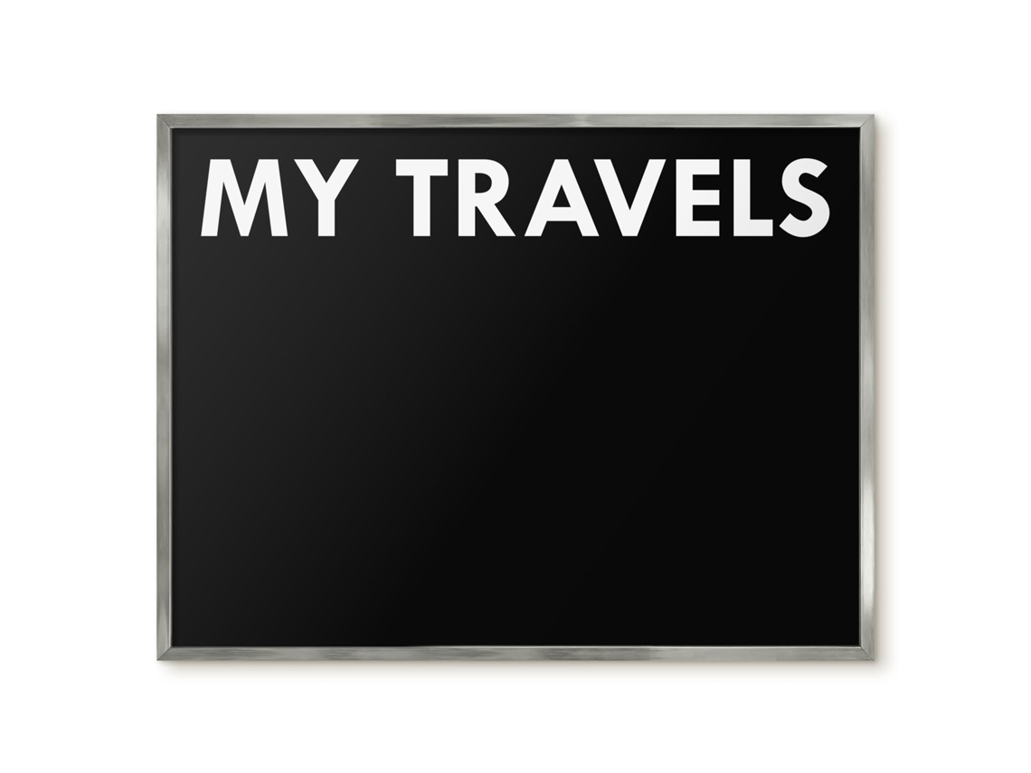 Magnetic Board For Wall My Travels For The Bedroom Espelharte (80x60 Cm)