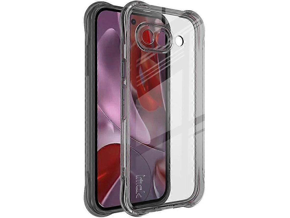 Capa De Tpu Para Google Pixel 9a Com Proteção Contra Choque E Airbag - Transparente E Preta