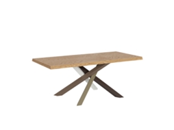 Mesa Fixa 90x180 Cm Versalux Pernas Carvalho Descascado 4/c Itamoby