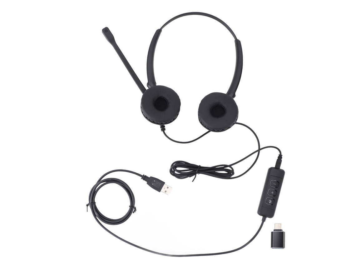 Fone Headset Cancelamento Ruído Usb Usb C 3.5mm