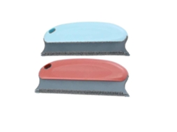 Escova Removedora De Pelos De Animais De Estimação, Dispositivo Removedor De Pelos De Cães E Gatos Ly Ebike (2 Peças, Vermelho E Azul)