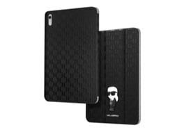 Capa De Aba Para Ipad 10 2022 Trifold Válvula Multi Ângulo Ikonik Nft Preto Karl Lagerfeld