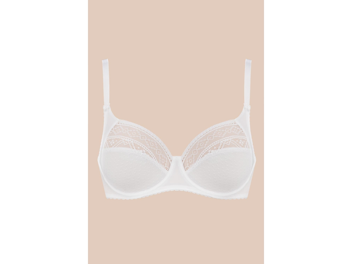 Soutien de Mulher GAIA Soft Underwear Lingerie Side Stays Branco (65G)