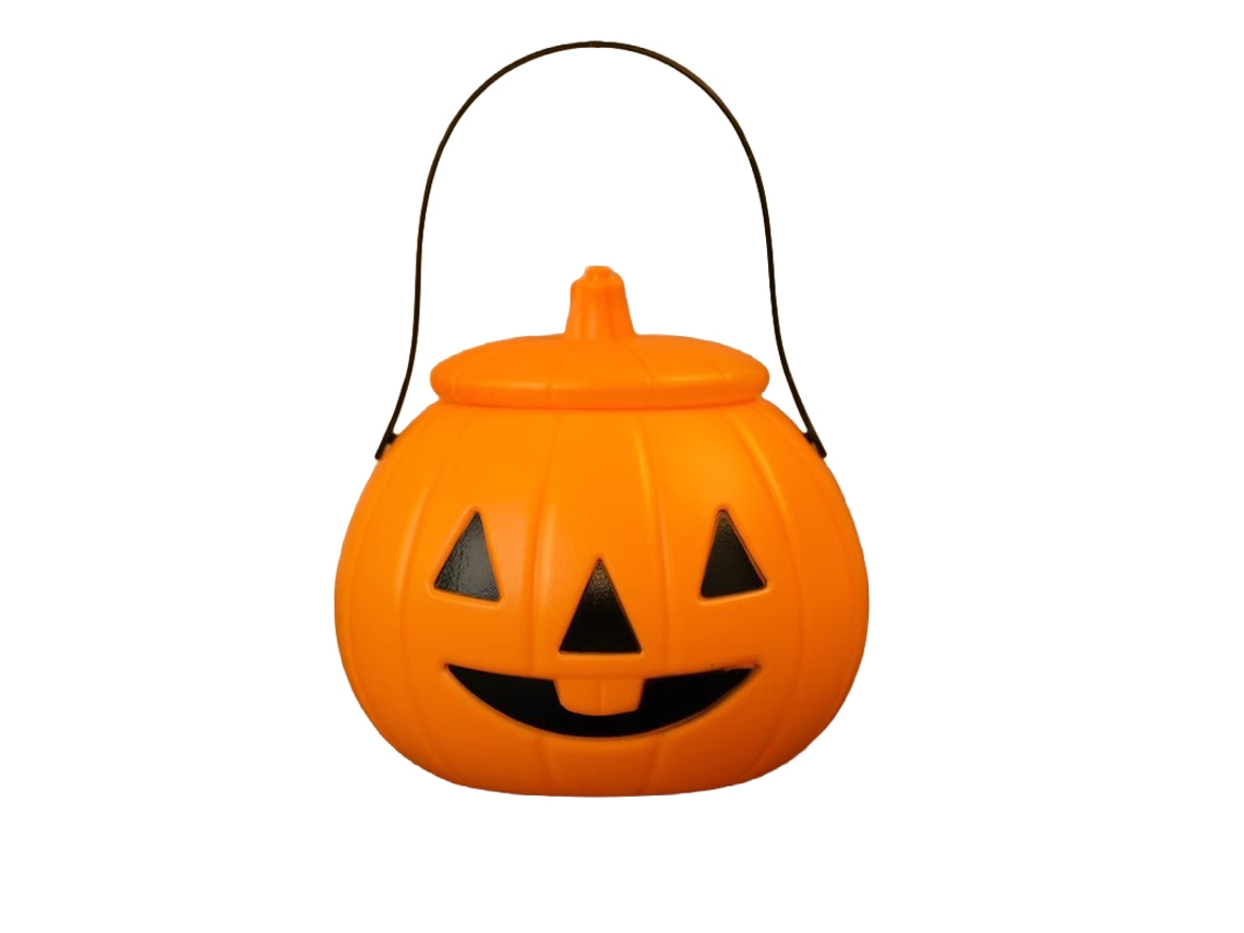 Laxiscreed Abóbora De Halloween Com Lanterna Iluminada Para Crianças E Doces, Decoração E Recipiente Para Doces