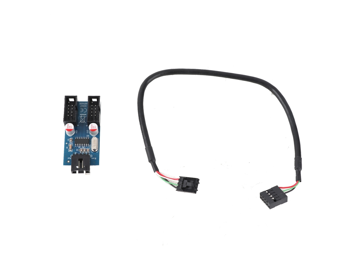 Divisor De Placa-mãe Usb 9pin 1 Para 2 Placa De Expansão Pcb Suprimentos De Computador