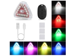 Luzes Estroboscópicas Magnéticas Sem Fio Led Com Controle Remoto Luzes Anticolisão Led Recarregáveis 7 Cores Luz Piscante Alimentada Por Bat
