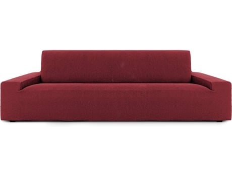 Capa Multielástica de Sofá de 3 lugares  Spongy (55% Poliéster - 35% Algodão - 10% Elástomero - 180-260cm - Vermelho)