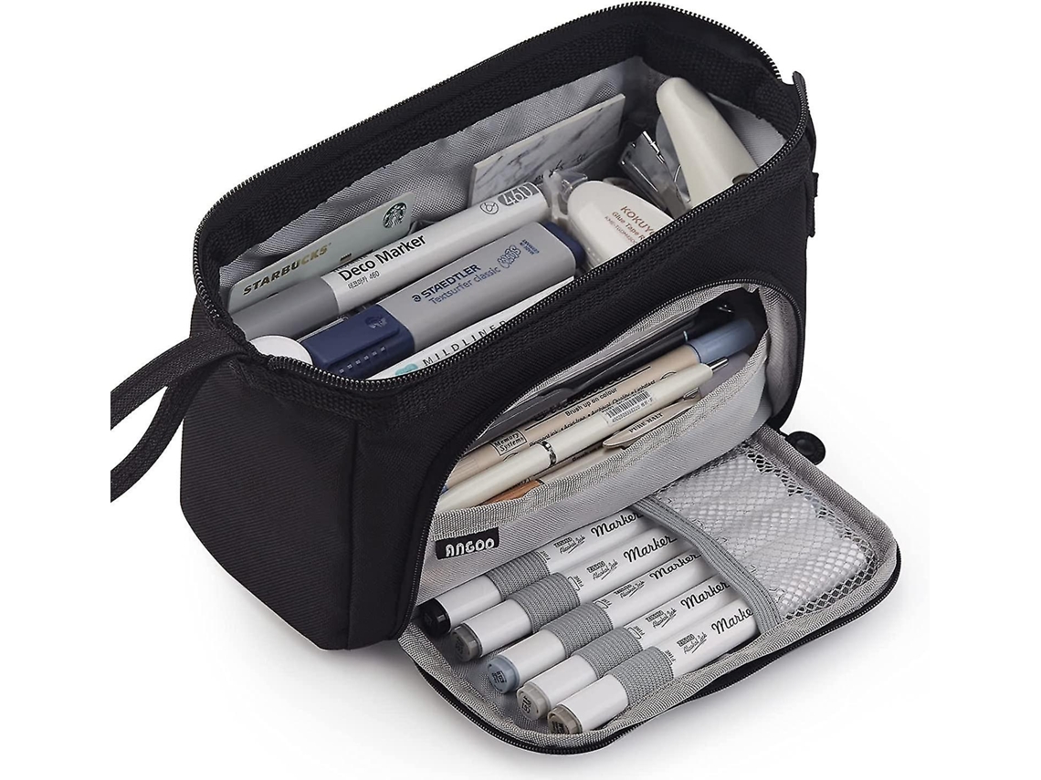 Estojo De Lápis De Grande Capacidade, Bolsa De Lápis Portátil, Presente Cosmético Para Escritório, Escola, Adolescentes, Meninos, Slowmoose