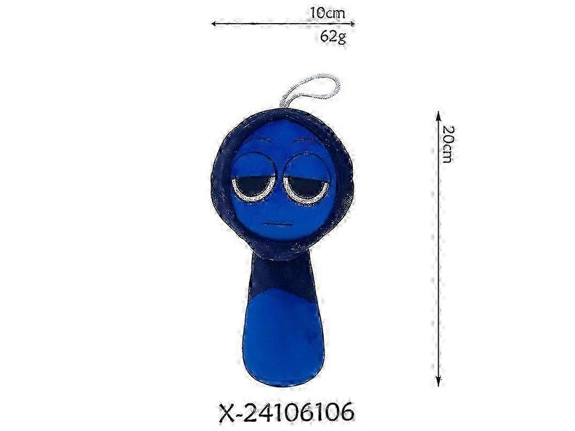 Pelúcia Sprunki Azul, Com Capuz, Macia, Presente Para Crianças
