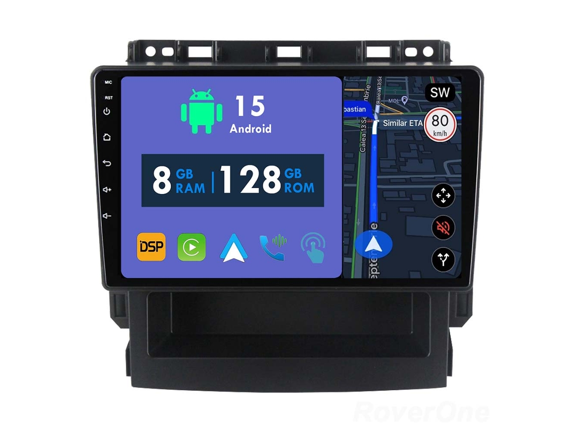 Auto Rádio Carro Bluetooth Autoradio 8GB RAM 128G ROM CarPlay Navegação GPS Ecrã Táctil RoverOne para Subaru Forester 5 Impreza 5 2018-2023  