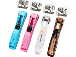 Dispensadores de Clip Encaixe Pangboer 4 Cores com 200-Refis Aço, Pinos de Lima Resistentes, Clips