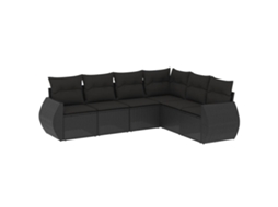 Garden Sofa Set, Garden Sofa Sets Vidaxl Preto Rattan / Vime (n/a)