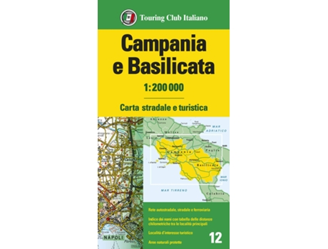 Livro Campania / Basilicata de Touring Club Italino (Inglês)