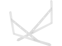 Conjunto De 2 Suportes Triangulares Metal Para Prateleiras Flutuantes, Suportes De Canto Para Montagem Na Parede Sem