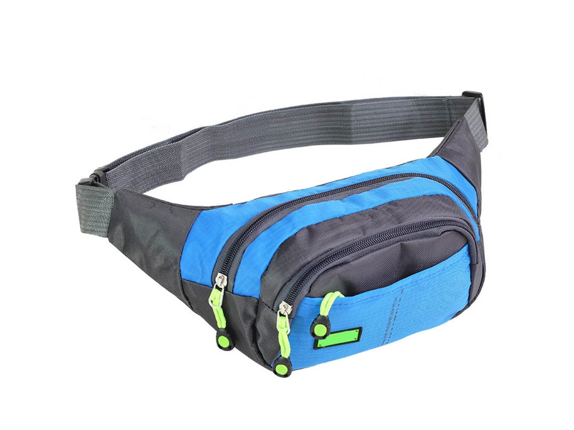 Bolsa de Cintura AQUAFORGE impermeável com bolsos porta celular e zíper leve para caminhada