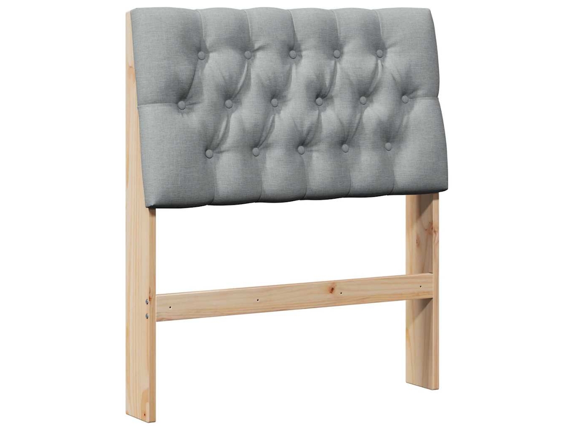 Cabeceira Estofada Cinzento claro 80 Cm MAISON EXCLUSIVE
