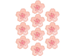 Tachinhas De Cortiça Besportble Com Estampa Flor Cerejeira, 10 Unidades, Rosa, Para Murais E Materiais Escolares