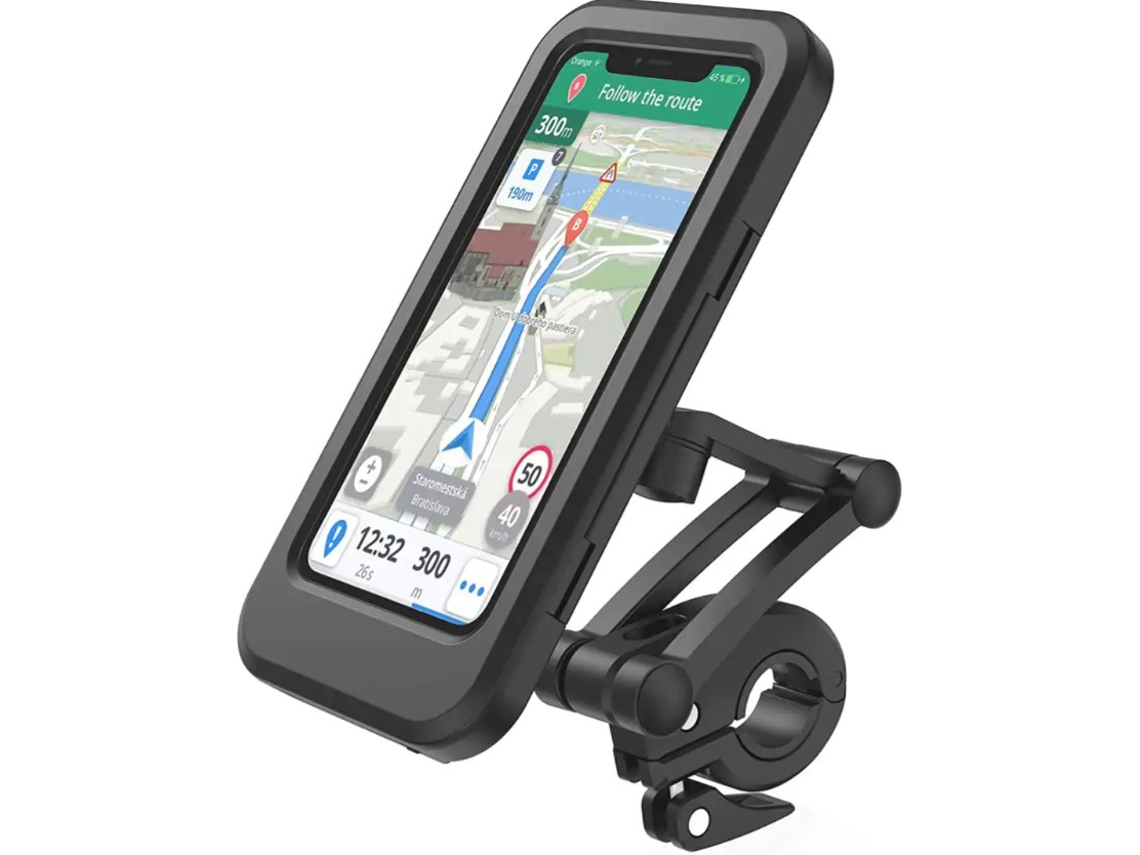 Suporte Ajustável Para Celular Em Bicicleta, Suporte À Prova Dágua Com Tela Sensível Ao Toque