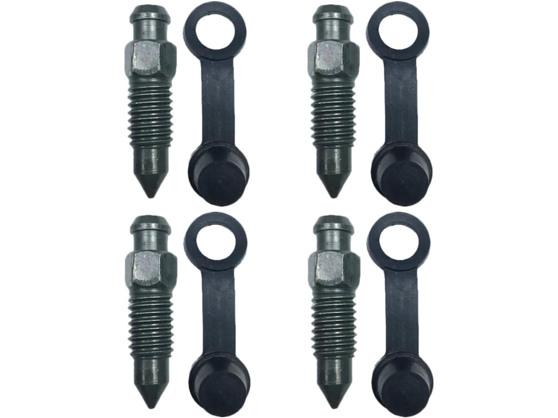 Parafusos De Escape Para Motocicleta M8x1,25 Em Aço Inoxidável Com Tampões