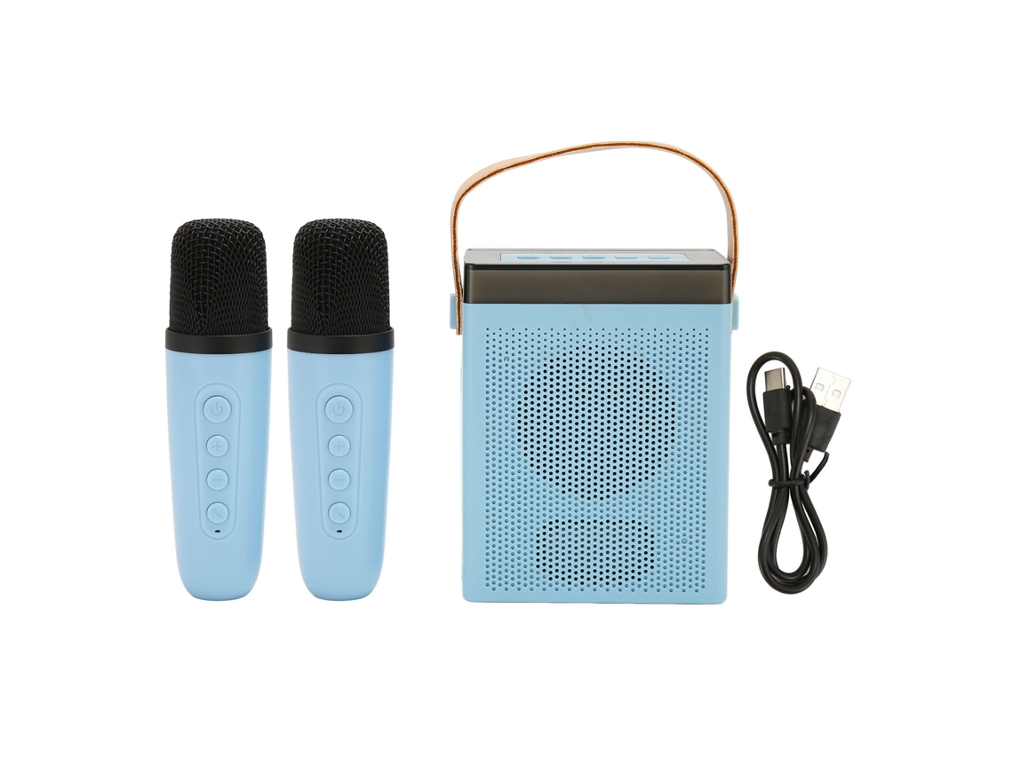 Microfone Karaoke Bluetooth LAXISCREED Luz Rgb