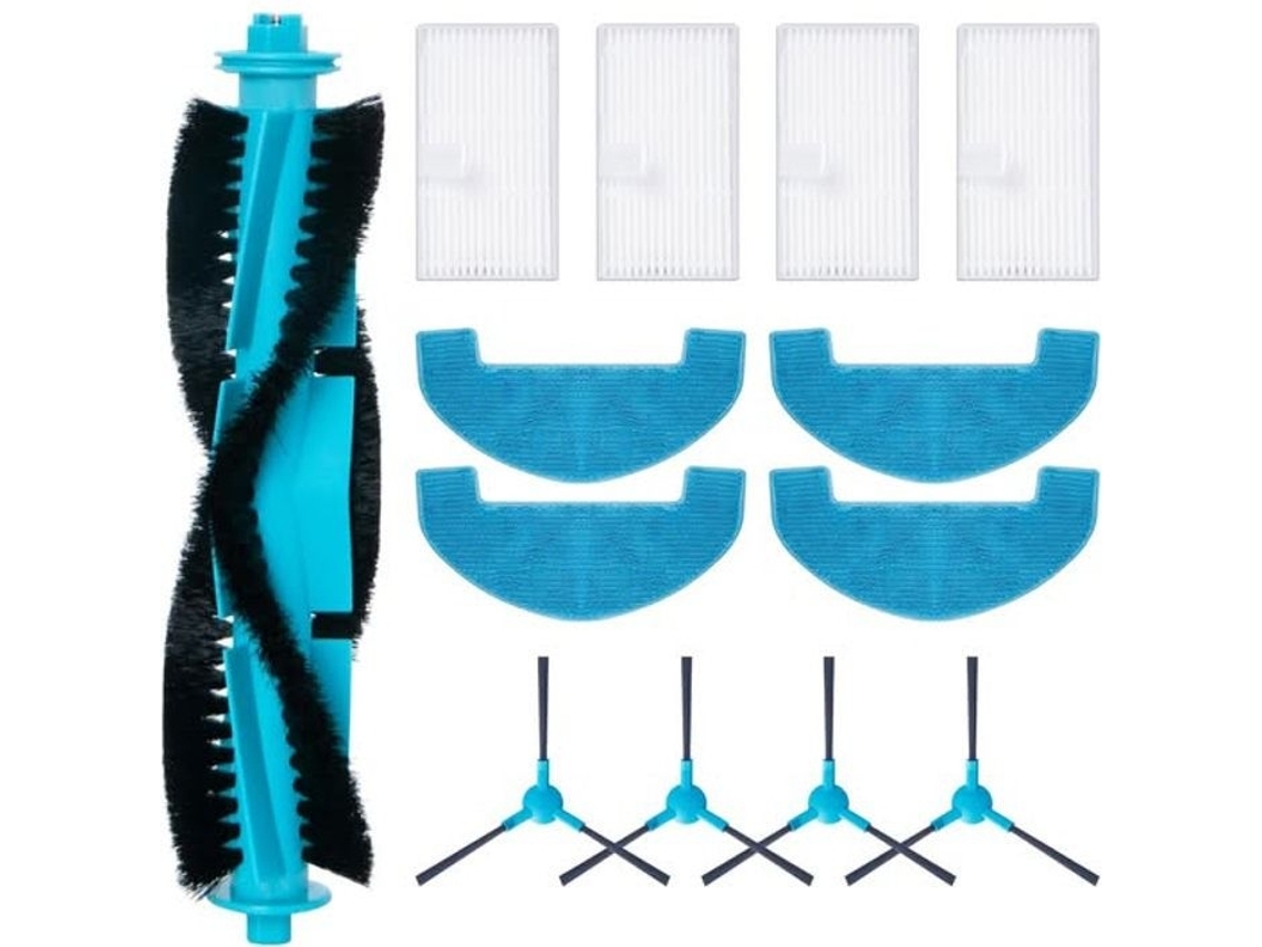 Kit de Acessórios para Aspirador de Pó Proscenic Q8/ Q8 Max, Peças de Reposição: 2 Escovas Principais, 4 Filtros Hepa, 4 BRILVIBERA