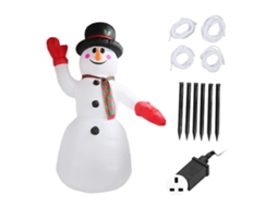 Laxiscreed Boneco De Neve Inflável De 8ft Para Natal, Decoração Externa Com Plug Uk 220v
