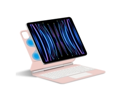 Esta Capa Magnética Com Bluetooth É Compatível Com O Magic Keyboard, Ipad Pro De 11 Polegadas, Ipad Air 5/4 E Ipad De 10,9 Polegadas . Yunzii (rosa)