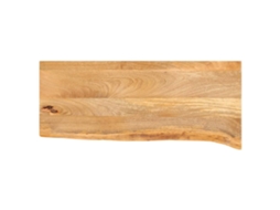 Vidaxl Tampo De Mesa C/ Borda Viva 80x30x2,5 Cm Mangueira Maciça