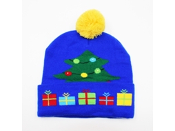 Gorro De Natal De Tricô Chrui Com Luzes, Com 6 Luzes Led Coloridas (23)