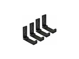 Conjunto De 4 Ganchos Dobráveis Para Roupas, Ideais Para O Casa De Banho (pretos)
