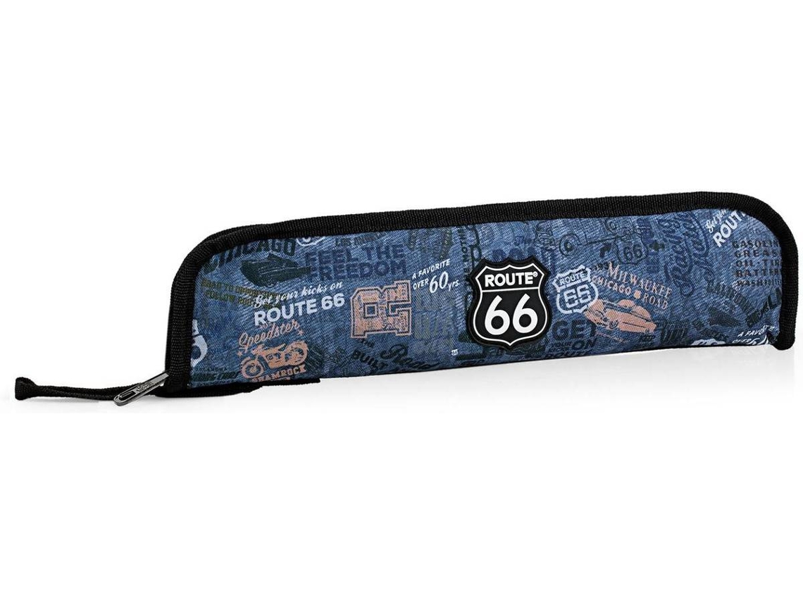 Estojo Escolar ROUTE 66 R61103 (37 x 8 x 2 cm - Azul)