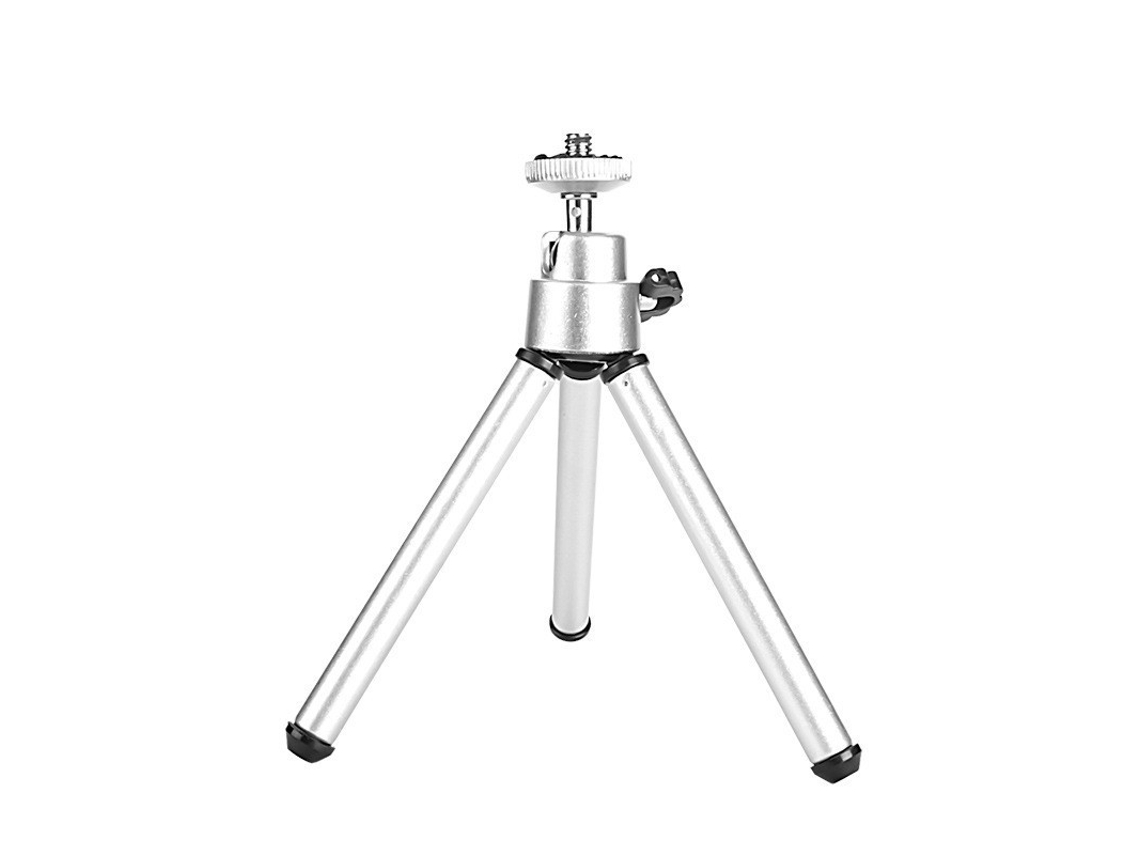 Tripé De Mesa 200mm Ajustável, Alumínio, Para Câmeras E Telemóveis