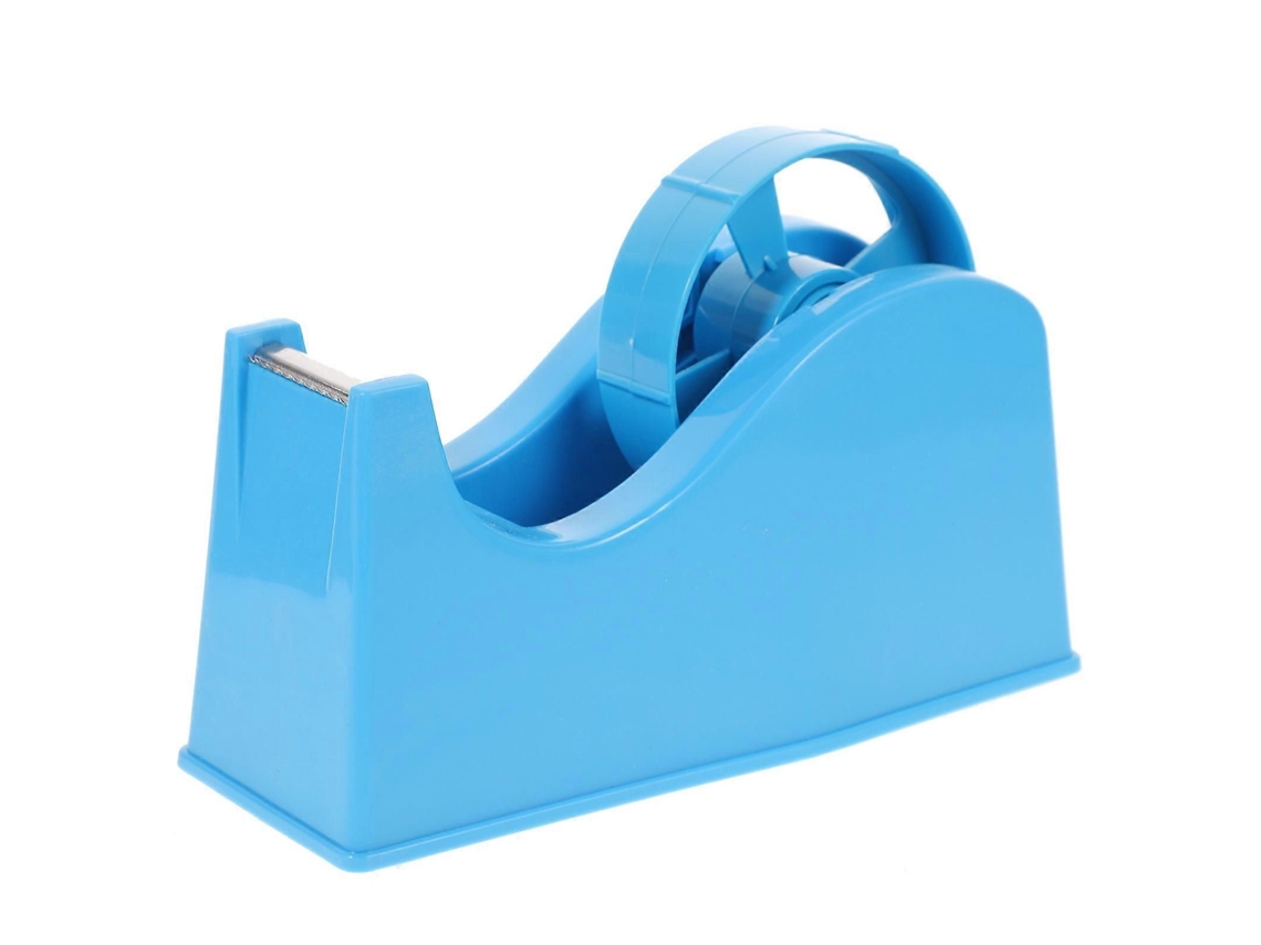 Cortador De Fita Adesiva, Dispensador Adesiva Mesa Para Escritório, Azul.