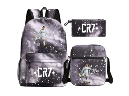 Conjunto De Futebol Ronaldo Cr7 Mochilas Escolares Para Meninas/meninos, Mochila De Viagem Para Laptop, Mochilas Femininas, Bols Slowmoose