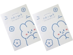 Carnet De Planification Quotidienne Pour Organizer L'année 2pcs Para Élève Cobertura Protetora E Papel Branco