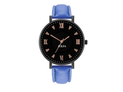 Reloj De Pulsera De Aleación Con Dial Redondo Analógico De Cuarzo Para Mujer Y Hombre (azul)