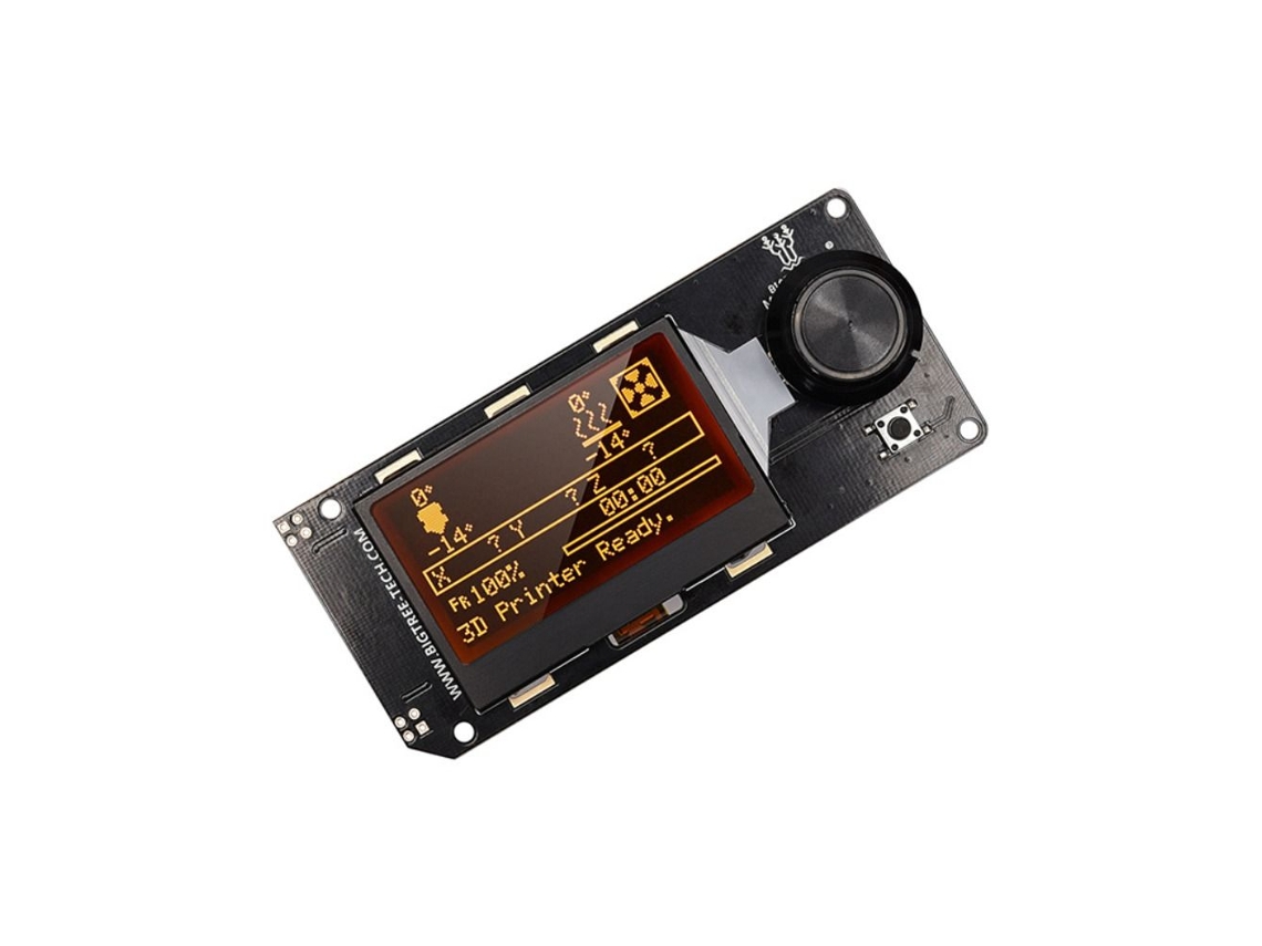 Placa De Controle De Display Gráfico Inteligente Lcd Mini 12864 Com Adaptador Médio Aquaforge