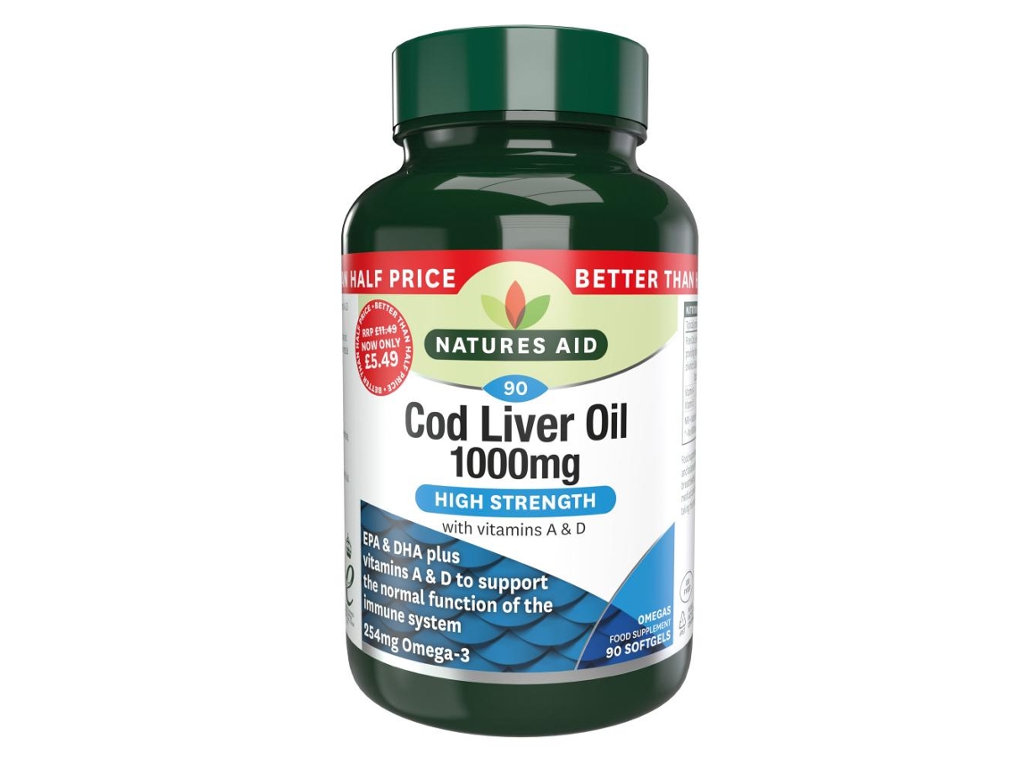 Natures Aid Cod Liver Oil 1000mg 90's