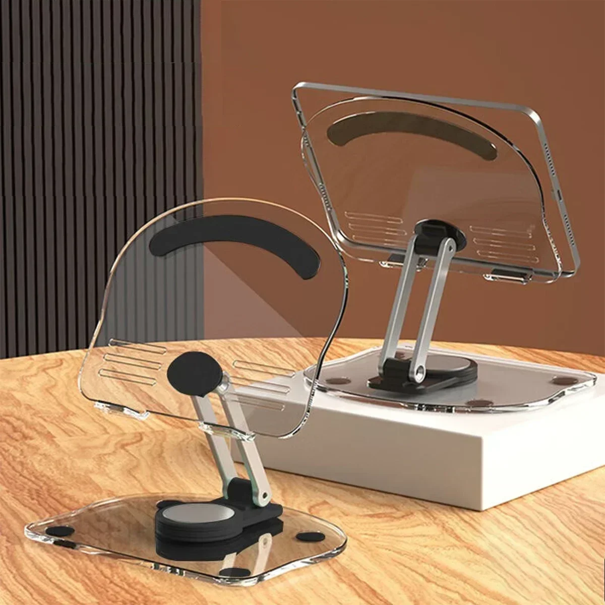 Suporte Dobrável Para Tablet/celular De Mesa (preto)