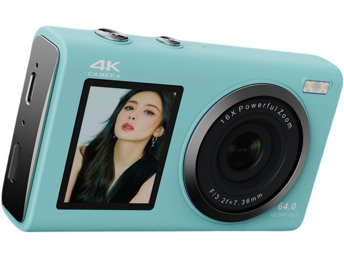 Câmera Lcd 4k De 80mp Com Foco Automático, Design Portátil, Múltiplos Modos