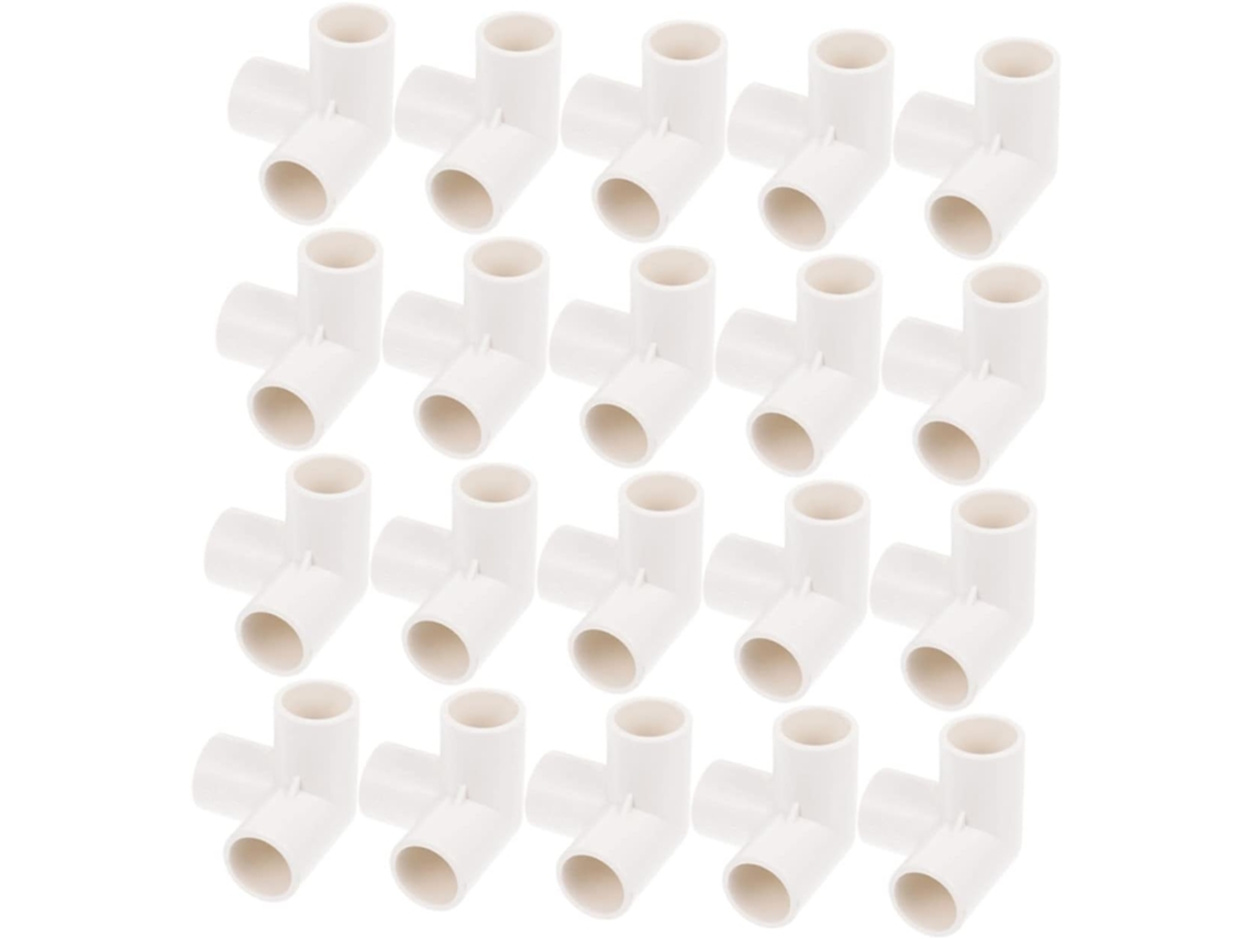Conjunto De 20 Conectores De Pvc Em Polegadas E Cotovelos Para Mangueiras De Jardim