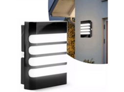 Luminária De Parede Para Pátio,caixa De Plástico,impermeável,baixo Consumo De Energia,led 6500k,iluminação Externa Btforus