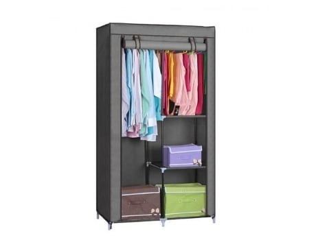 Armario de Tela Ropero Estante Lona Ropa Guardarropa Closet