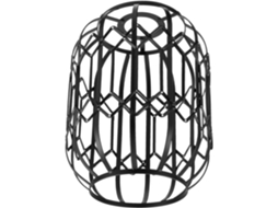 Luminária Pendente Decorativa Moderna Preta Vazada para Substituir Lustres em Residências e Restaurantes. SFUSHOS