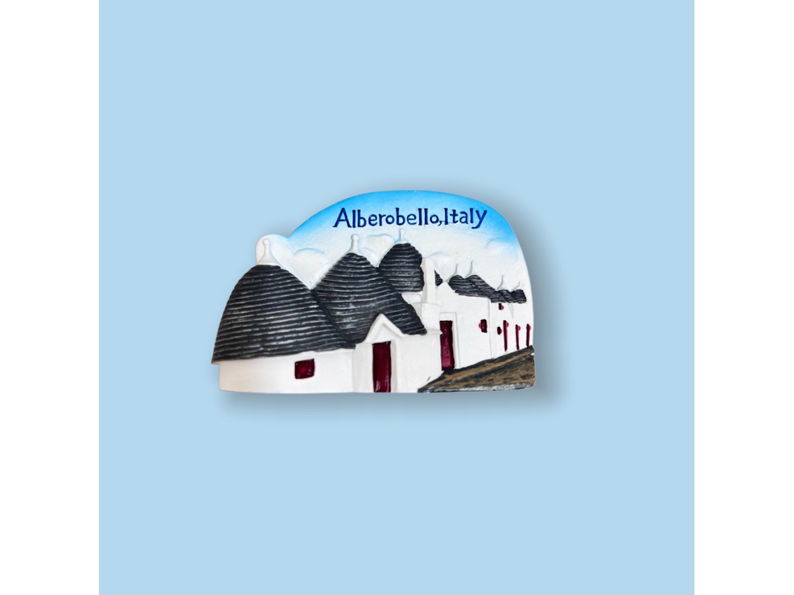 (alberobello, Itália) Ímãs De Geladeira, Lembrancinhas De Viagem Da Cidade, Produtos Culturais Criativos, De Alto Valor E Exclusivos.