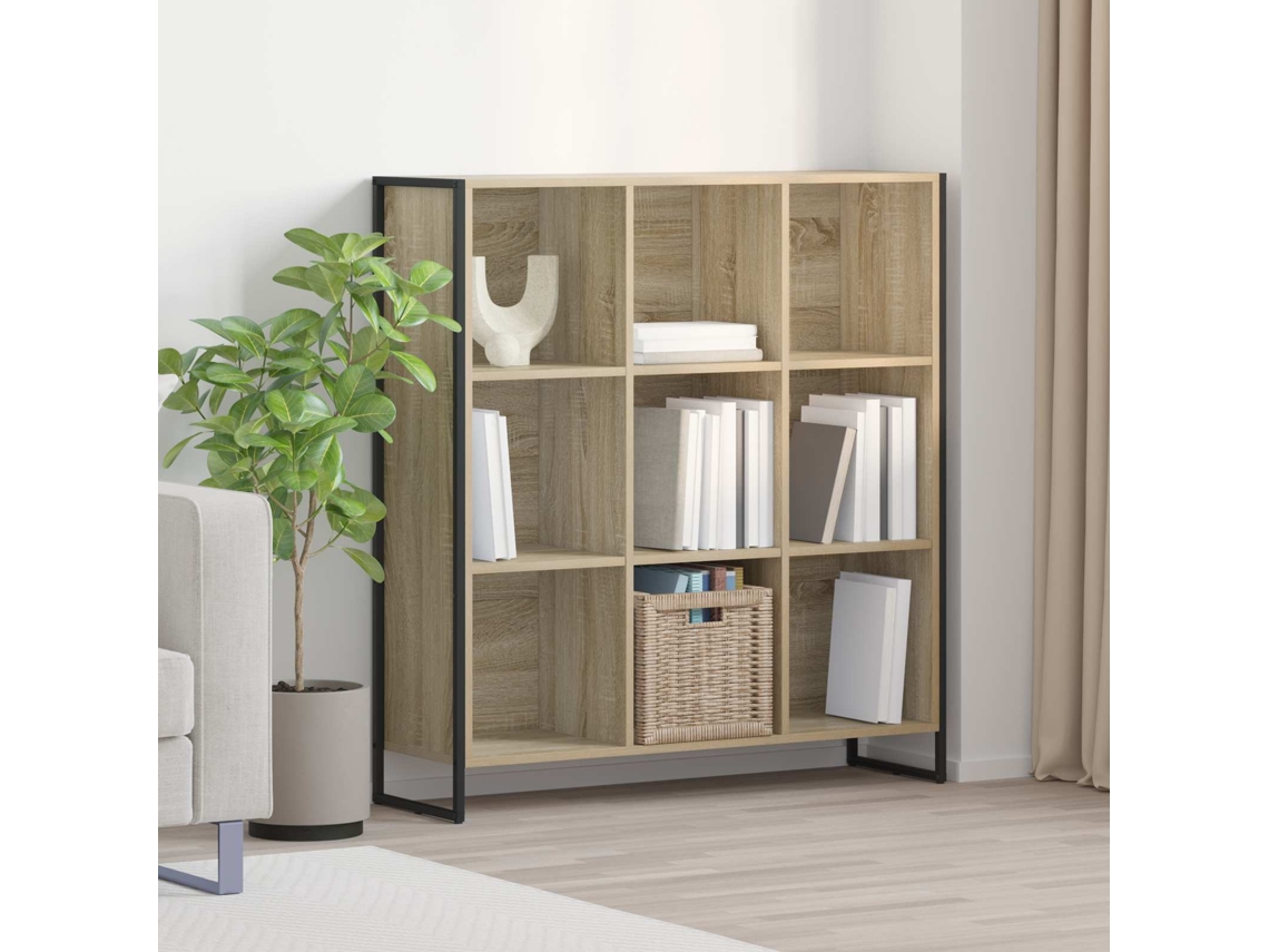 Vidaxl Gabinete De Livros 99,5 X 30 X 108,5 Cm Derivados De Madeira