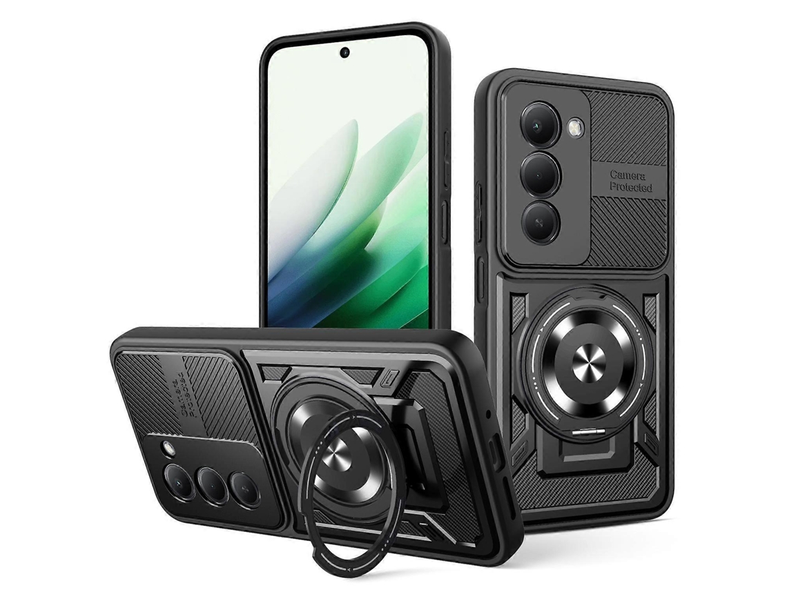 Capa Para Celular Armor Com Suporte Giratório E Magsafe Para Redmi 15c 5g/4g Global 171mm