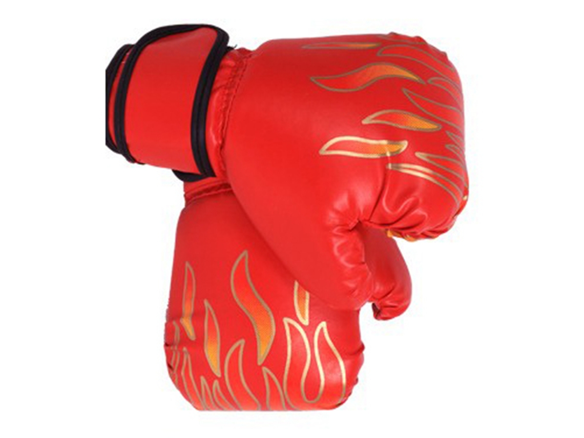 Yncm-luvas De Boxe Infantil Profissionais Pu Vermelhas Para Treino